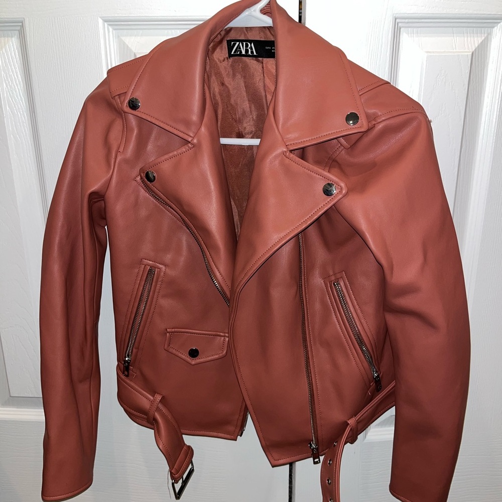 Zara Pink Moto Jacket - worn once